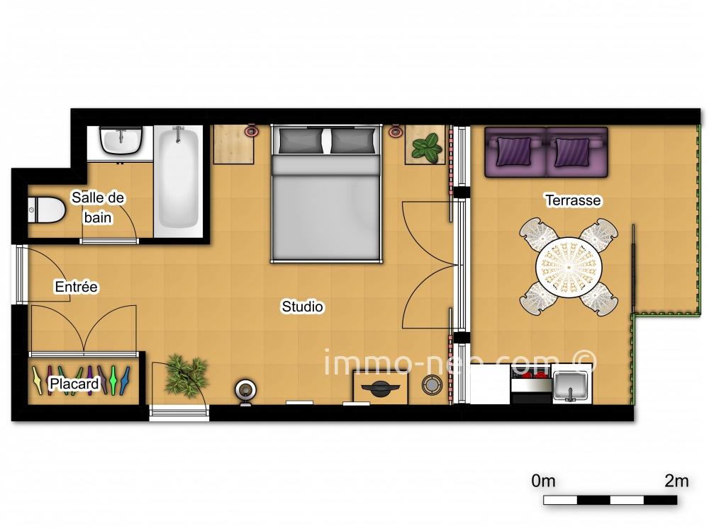 Sale Apartment Saint Francois Studio 30 Sqm