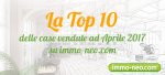La Top 10 delle case vendute con immo-neo.com ad Aprile 2017