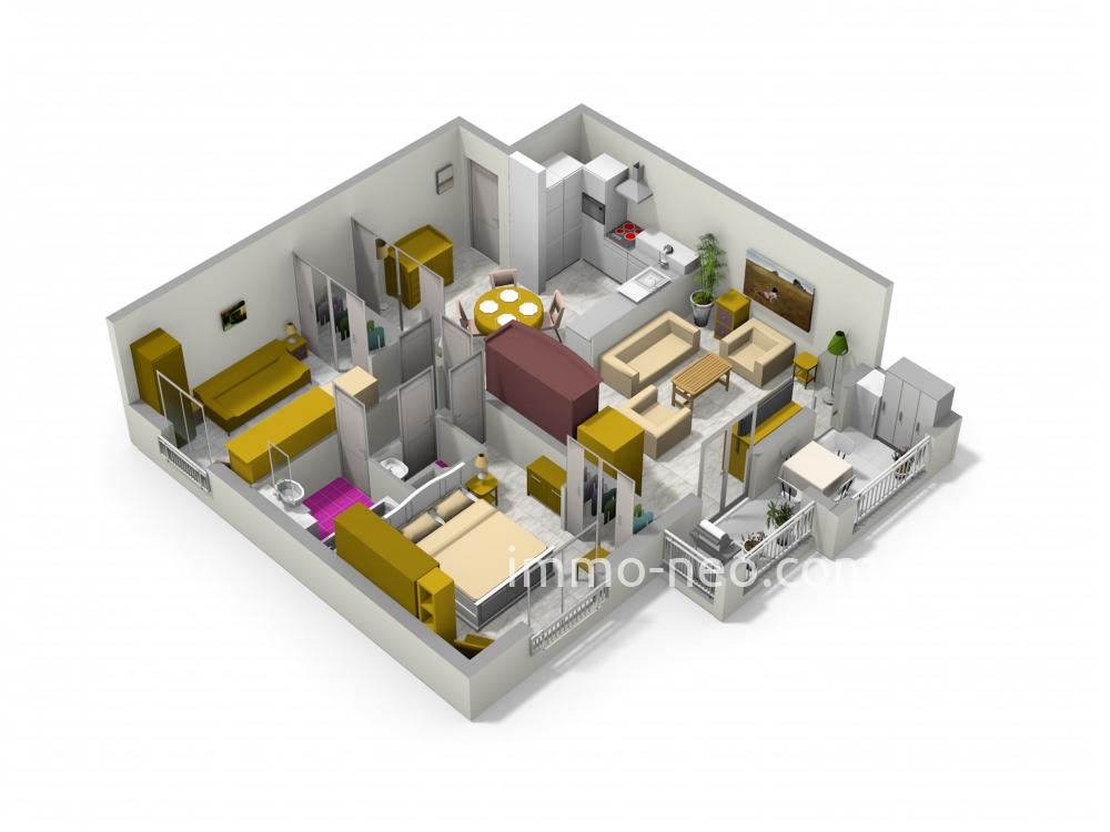plan appartement 62m2
